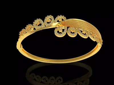 Art Deco Bracelet 14 3D print model