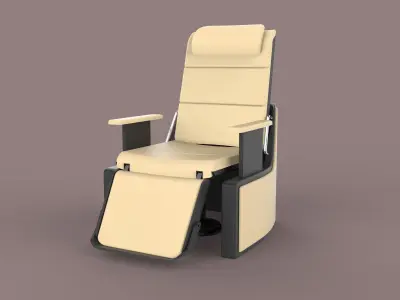 Airplane first class chair 3D model