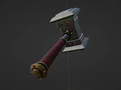 Hammer 4k textured Low-poly 3D model