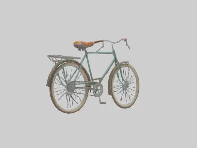 Retro Bicycle Model 1 Low-poly 3D model