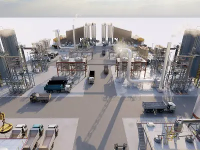 Industrial Factory-Factory building 3D model purchase