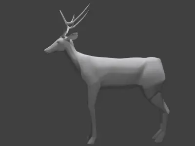 3D Deer model 3D model