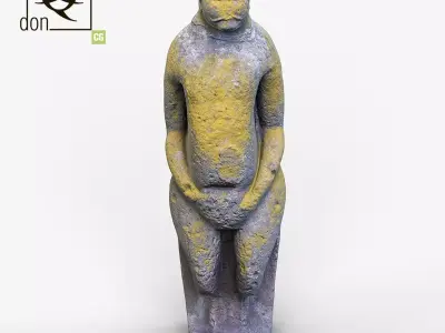 3D model Ancient statue Free 3D model