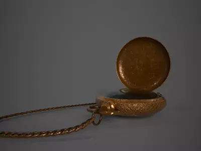 Old Pocket Watch 3D model