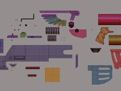 Bolt Gun 3D model purchase