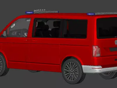 VW T6 1 L1H1 Crew Transport Vehicle 3D model