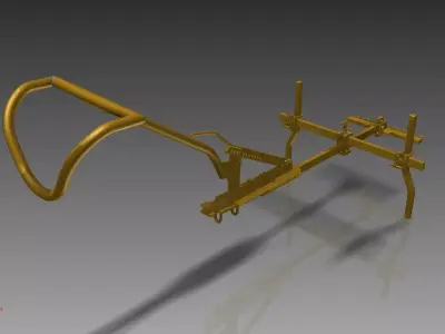 Cassine metal tool 3D model
