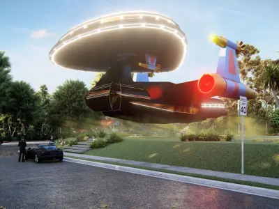 spaceship design  3D model