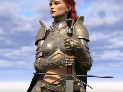 Greatsword Double Guard for G8F 3D model