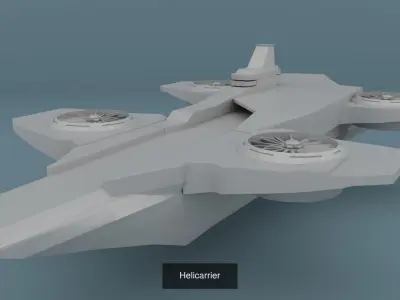 Scifi Aircrafts - Spacecrafts 3D Model Collection