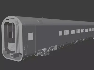 H0 1-87 scale Reisezugwagen Apmz 116 1 3D print model