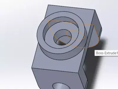 Rod End Clevis Bracket Support 3D model