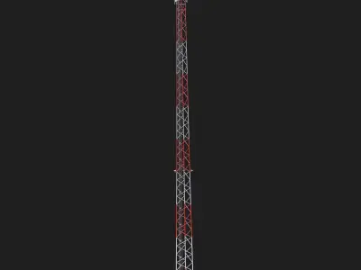 Telecommunication Cell Tower 3D model