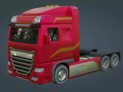 Truck - Low Poly - Game Ready - PBR Low-poly 3D model purchase