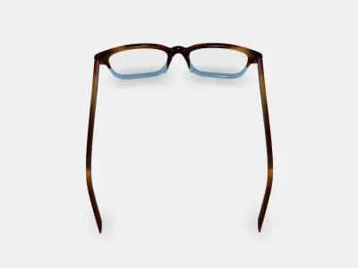 Crane Low Bridge Fit Eyeglasses in Eastern Bluebird Fade 3D model purchase