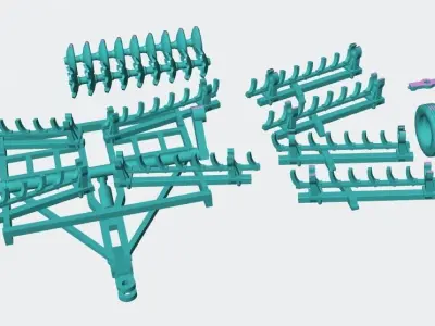 Disc tractor 3D print model