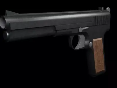 Gun model inspired by Tokarev TT-33 3D model