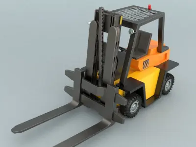 laos Forklift 3D model