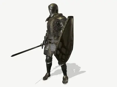 Iron Armor Low-poly 3D model