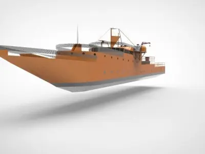 research ship type Y 3D model