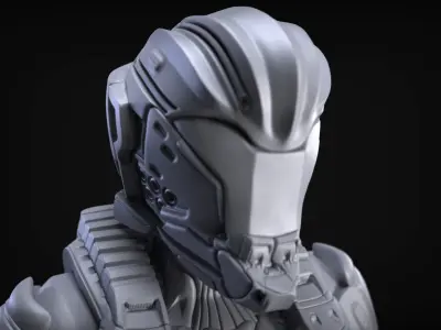 Sci-Fi Armor 5 Sculpt 3D model