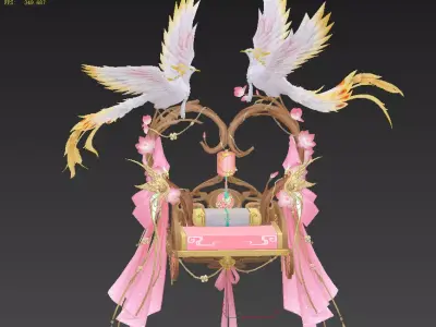 Phoenix Mount Low-poly 3D model