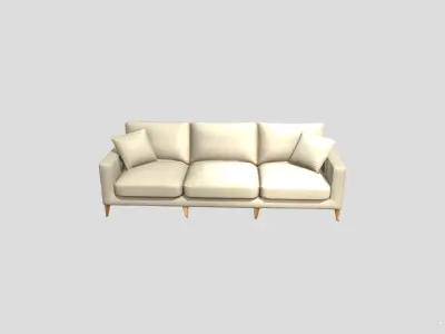 Modern Luxury Sofa  High-Quality PBR Game-Ready 3D Model Low-poly 3D model