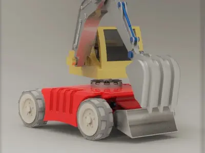 Mini Excavator 3D model purchase