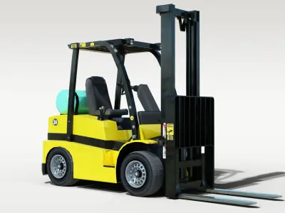 Forklift Low Poly Low-poly 3D model