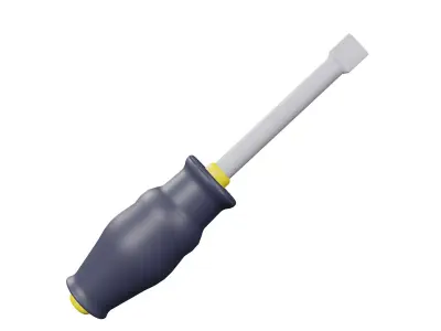 Screwdriver 3D Models Low-poly 3D model