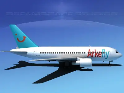 Boeing 767-200ER Arkefly 3D model