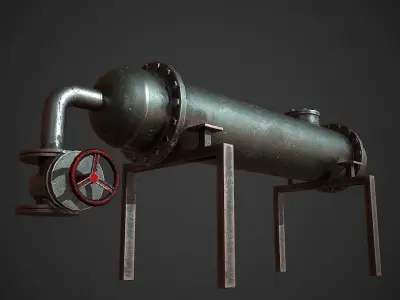 Metal Balloon Low-poly 3D model