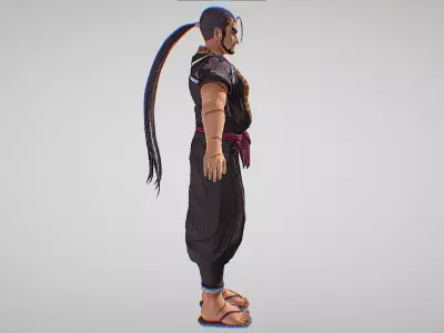 Oboro - The Member Of Baneful Bloodline - Oneechanbara Origins Low-poly 3D model
