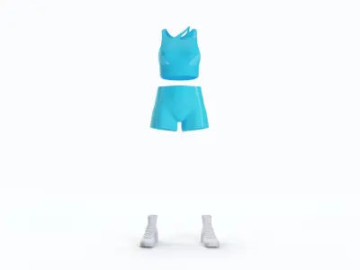 Yoga Clothing for Female 3D model
