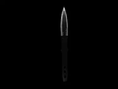 Throwin Knife Low-poly 3D model