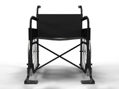 Disability wheelchair Low-poly 3D model