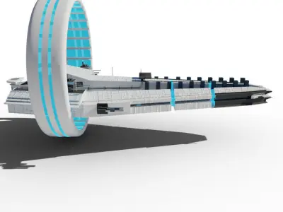 Spaceship 2 lego Low-poly 3D model