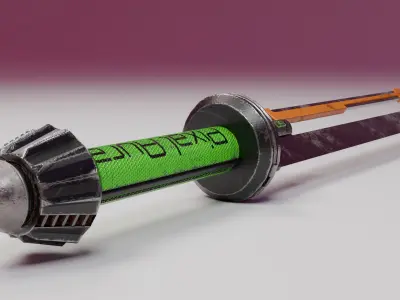 Realistic Sword Model Low-poly 3D model