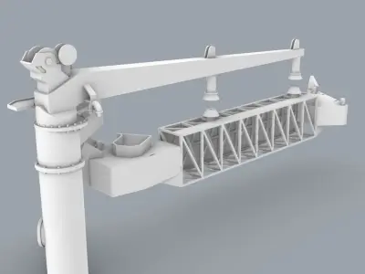 Koseq Sweeping Arm  Low-poly 3D model