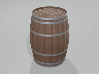 Heavy Toasted Hogshell Barrel 3D model