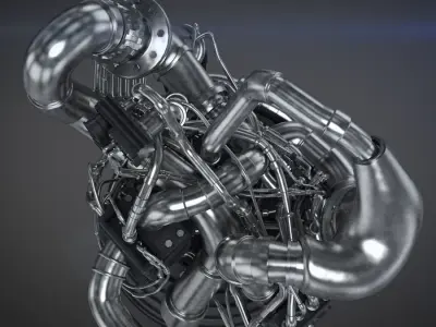 Engine  Rocket 3D model