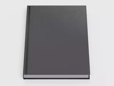 Blank Book V2 - Clean Leather Bound Hardcover Publication 3D model