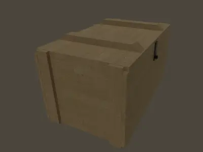 Military Ammo Crate Low-poly 3D model