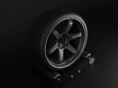 TE37 Ultra Track Edition II Low-poly 3D model