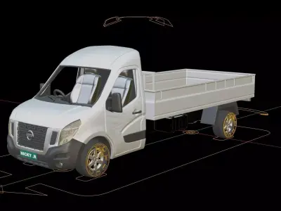 Nissan NV 400 Flatbed 3D model