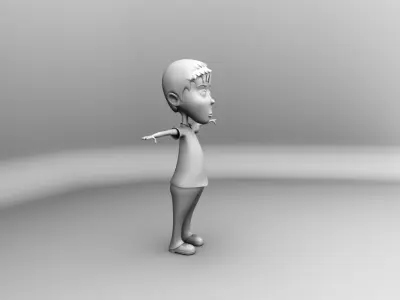 Cartoon Character Boy Free 3D model