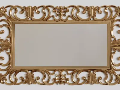 Large Ornate Mirror 3D model