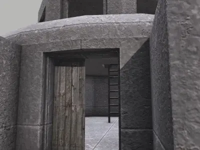 Military Bunker 10 Low-poly 3D model