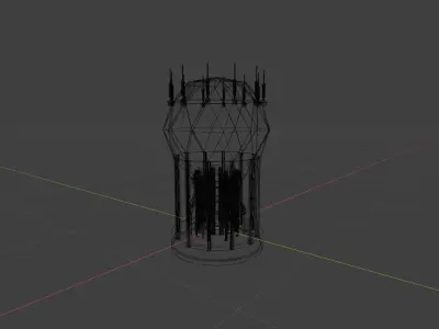 ISD-72x Deflector Shield Generator Dome Low-poly 3D model