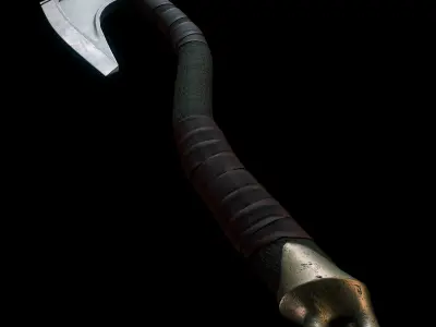 Viking Axe Low-poly 3D model shop